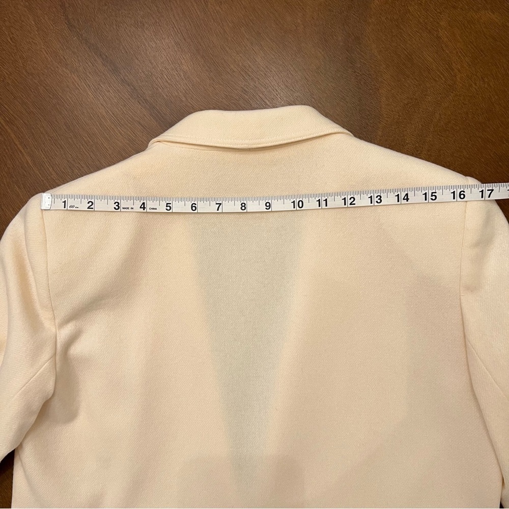 Vintage Cream Wool Salve Regina Crest Preppy Colligate Blazer Size M/L - Picture 7 of 16